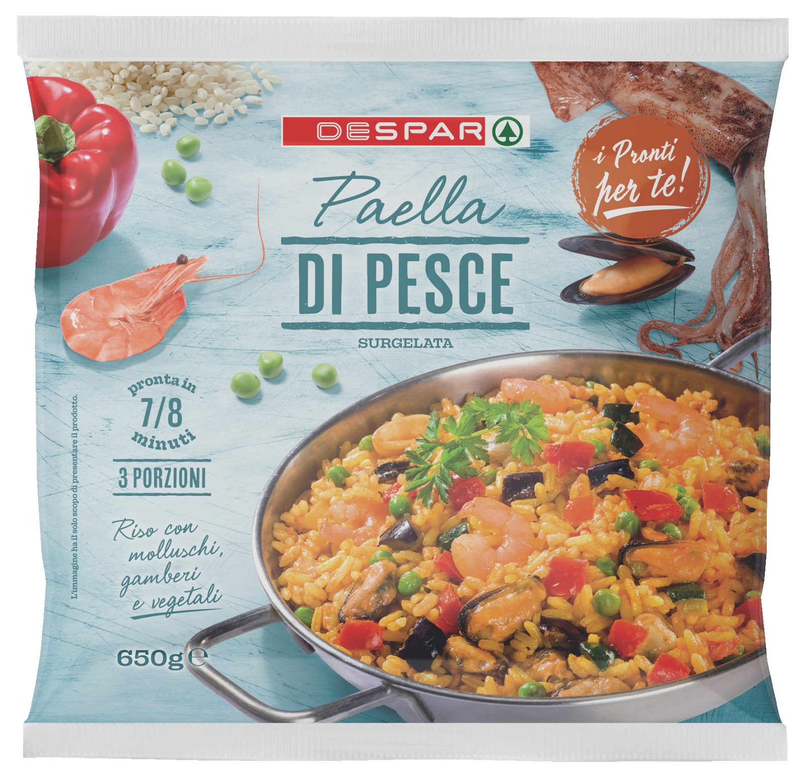 Paella di Pesce Surgelata