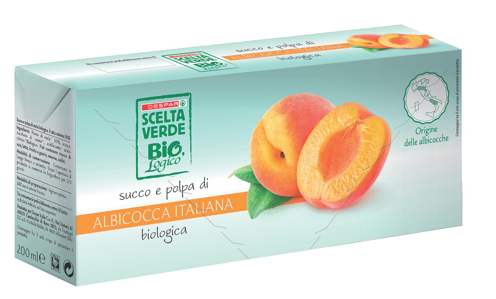 Succo e Polpa di Albicocca Biologico