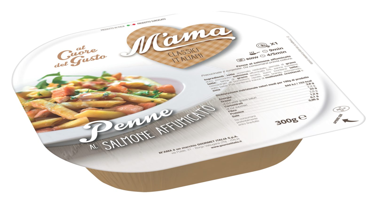 Penne al salmone affumicato M'ama