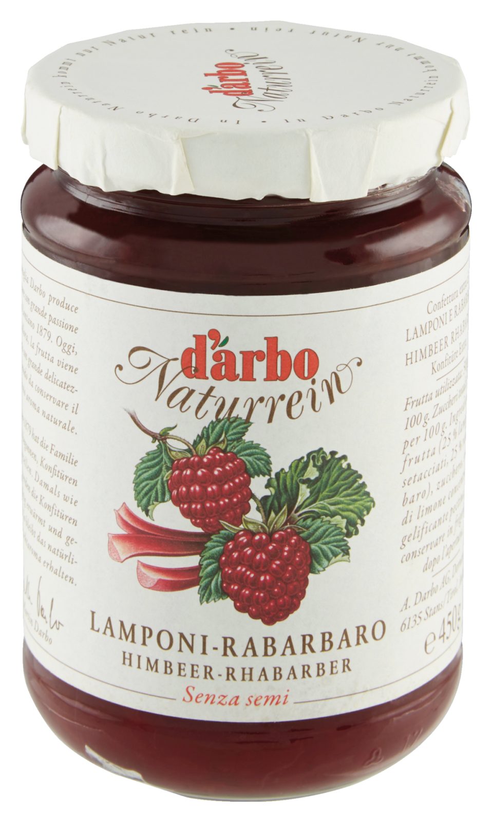 Naturrein Himbeer-Rhabarber-Kernmarmelade