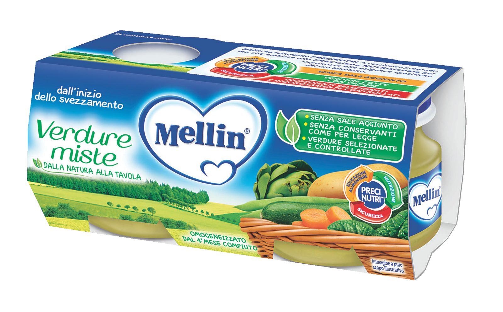 Omogeneizzato 100% Naturale alle Verdure Miste 