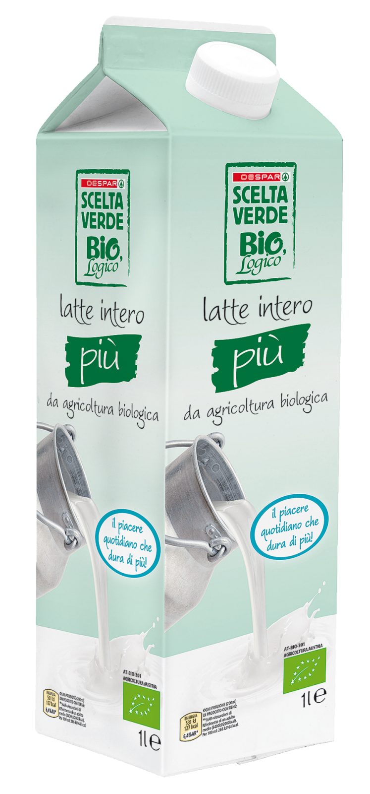 Bio-Vollmilch Più 