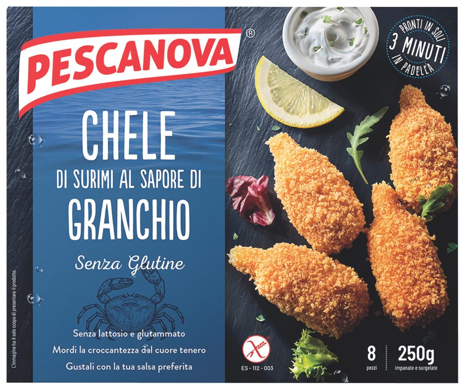 Chele di surimi al Sapore di Granchio impanate senza glutine