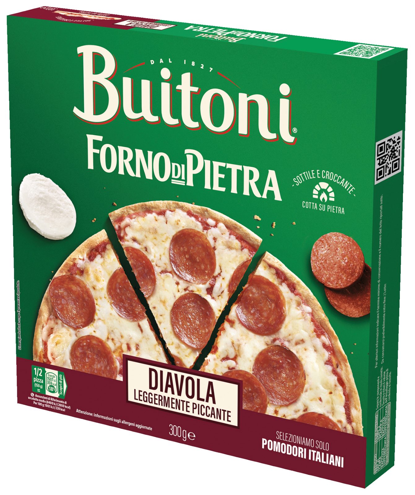 Pizza Forno di Pietra Diavola Leggermente Piccante surgelata