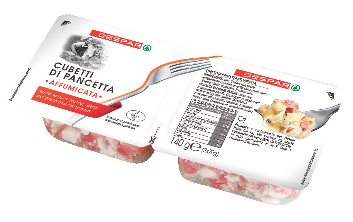 Cubetti di pancetta affumicata