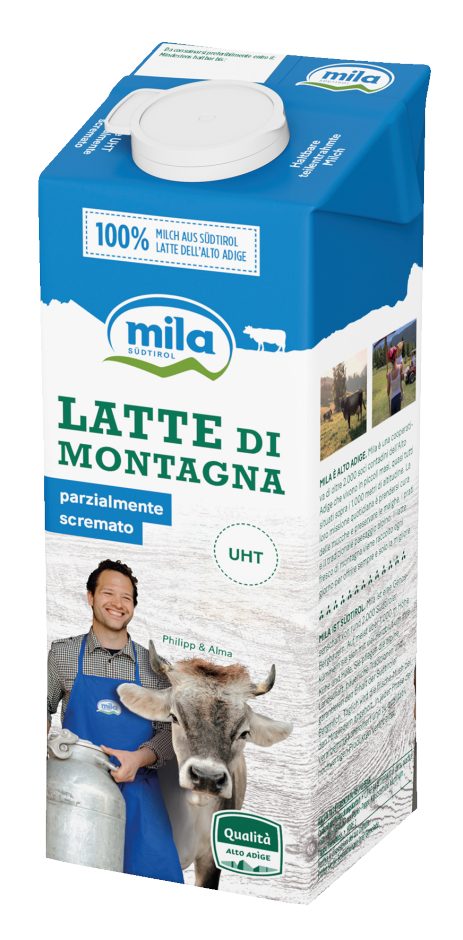 Latte di Montagna parzialmente 
scremato UHT