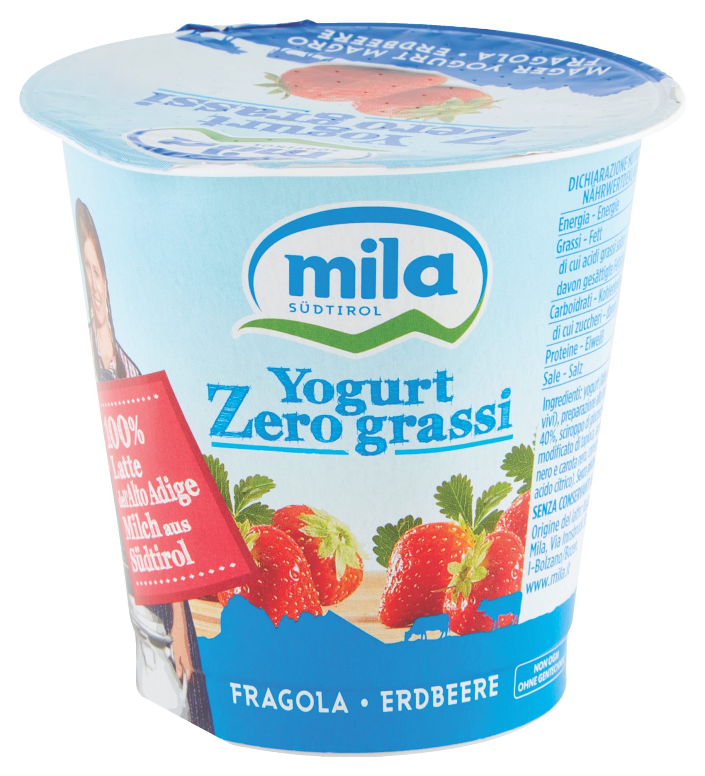 Yogurt Zero Grassi Fragola