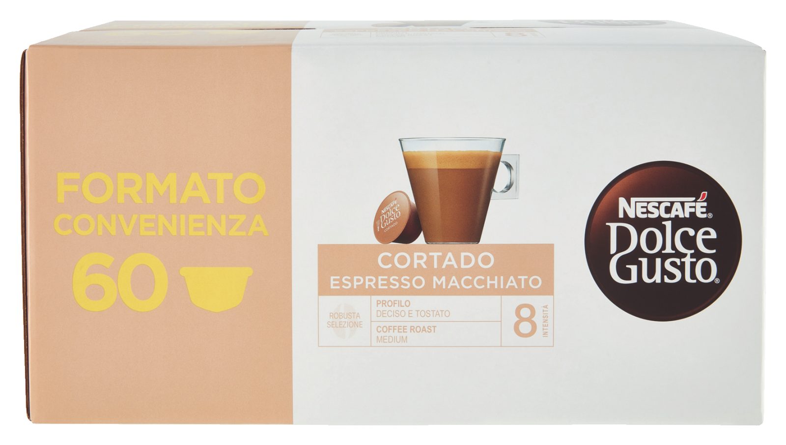 Kaffeekapseln Cortado Espresso Macchiato 60 Stk.