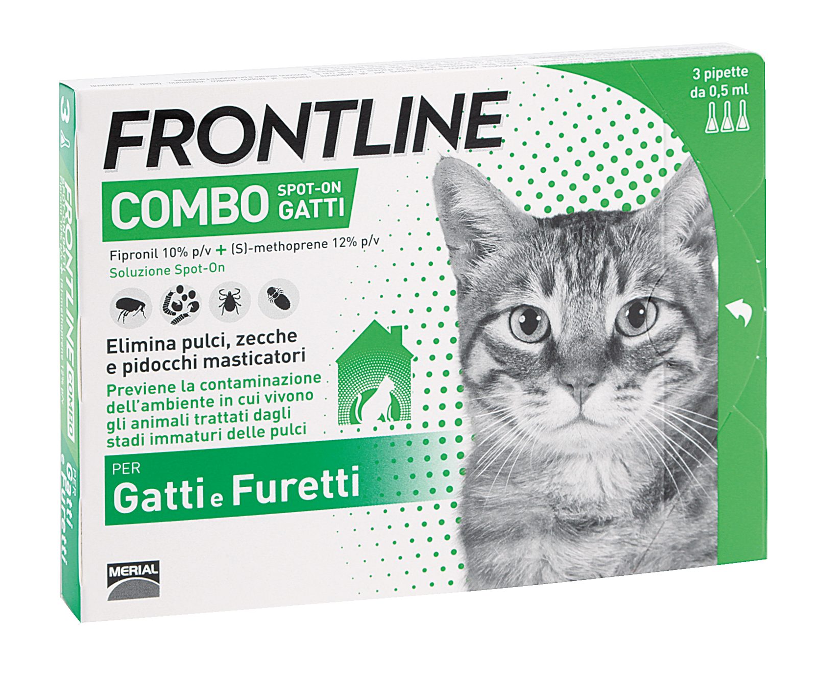 FV-ANTIP.FRONTLINE COMBO 3 PZ GATTI