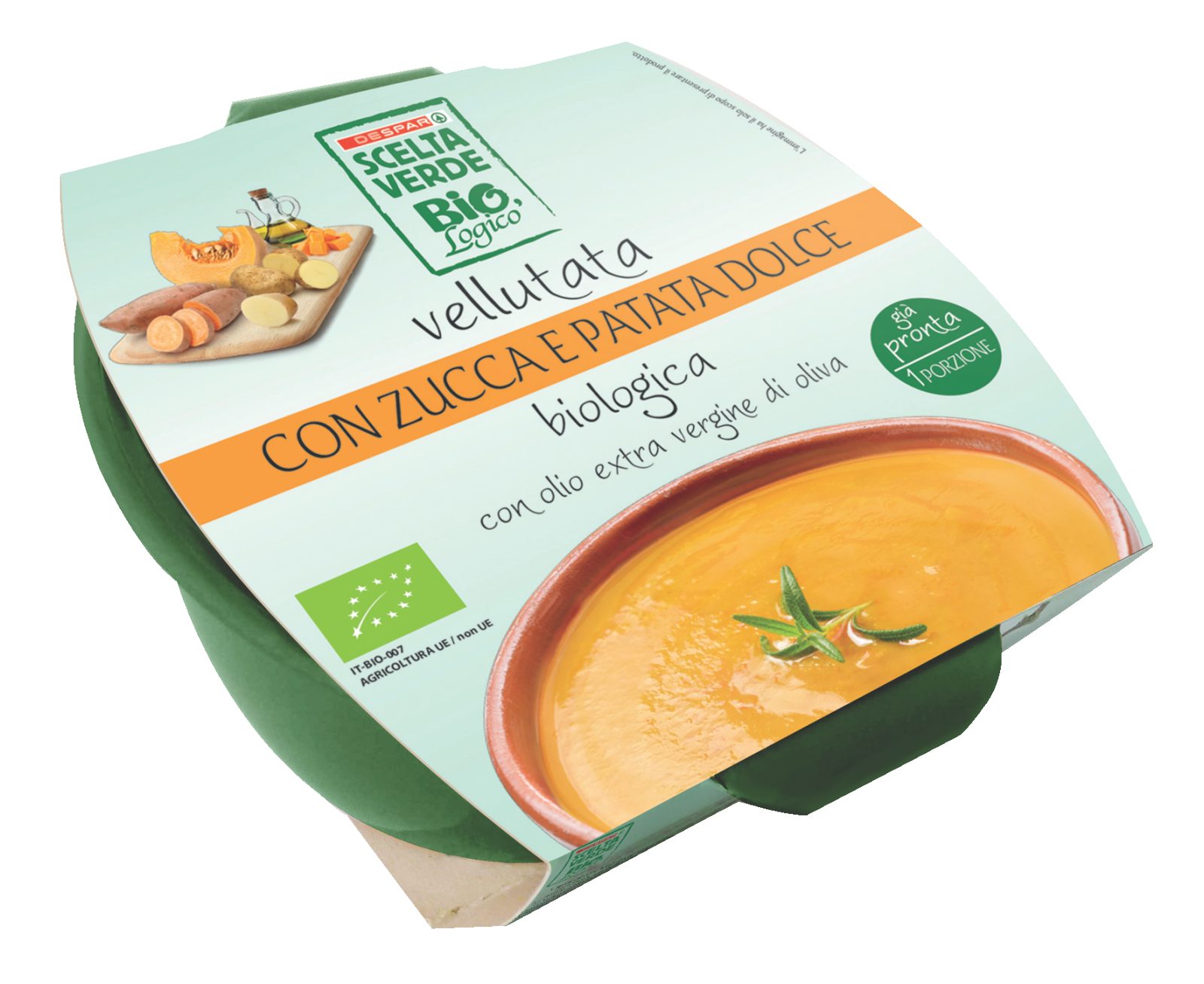 Vellutata con zucca e patata dolce