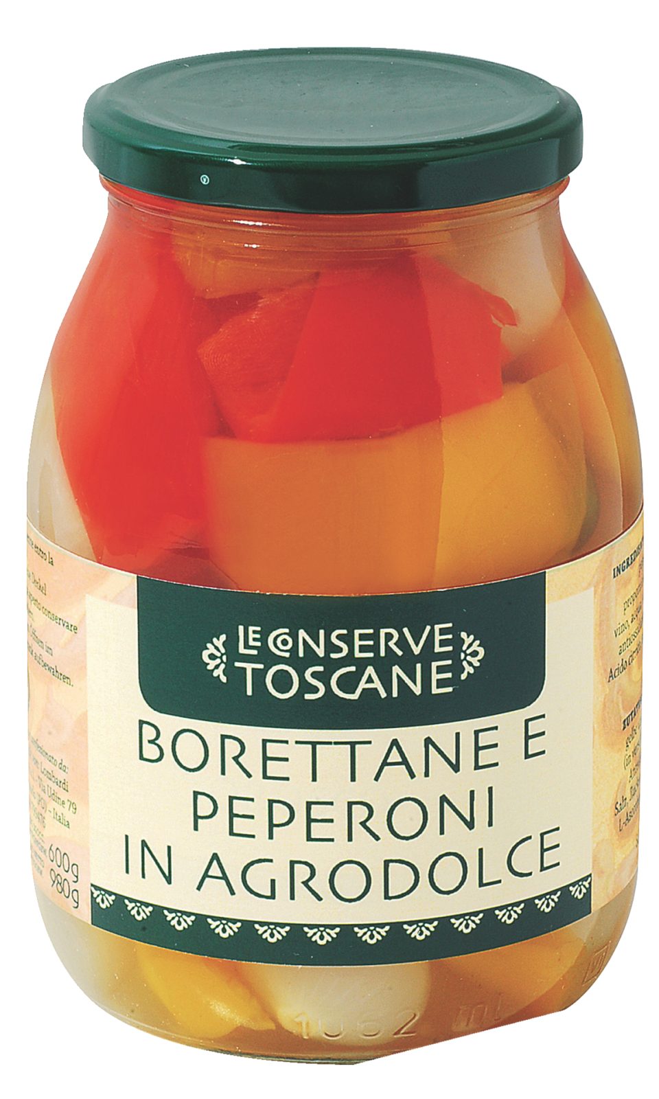 Antipasto Borettane-Zwiebeln und Paprika in süß-sauer