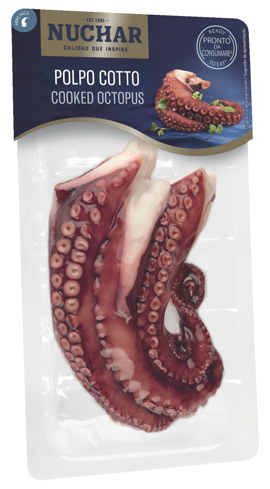 Tentacoli di polpo cotto Nuchar