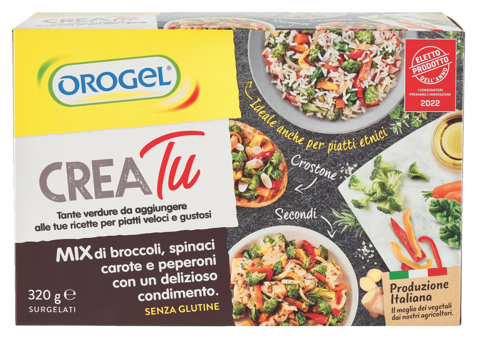 Crea Tu Mix di broccoli, spinaci, carote e peperoni surgelati
