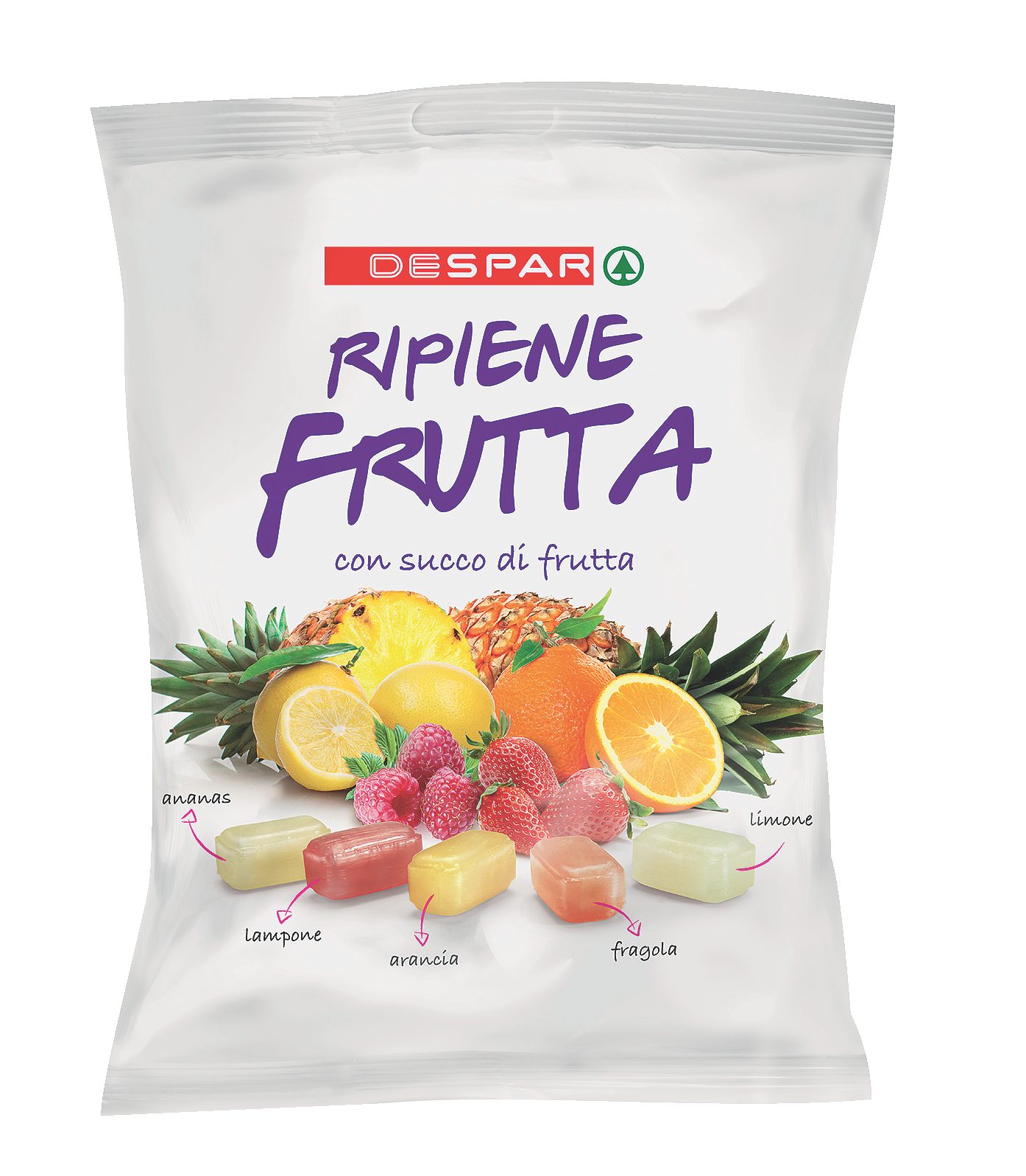 Caramelle Ripiene Frutta con succo di frutta