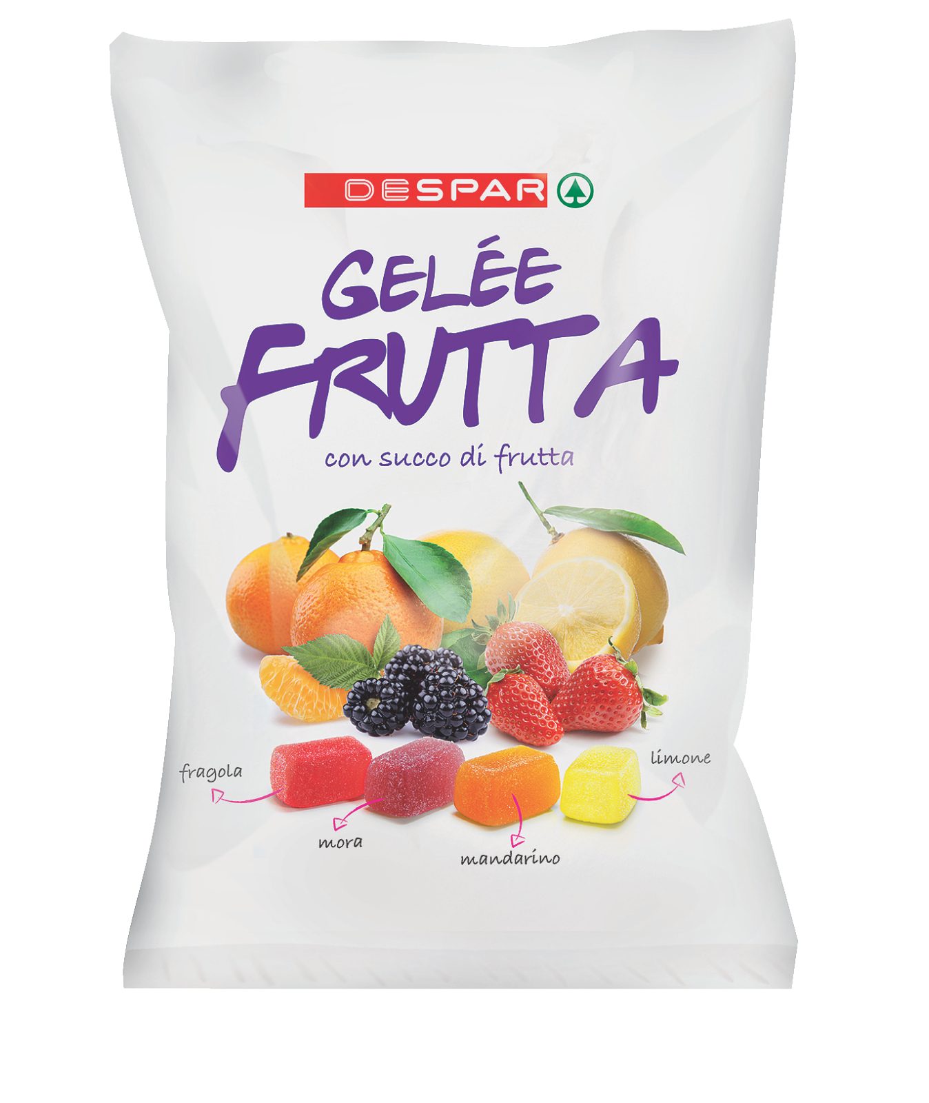Caramelle Gelée Frutta con succo di frutta