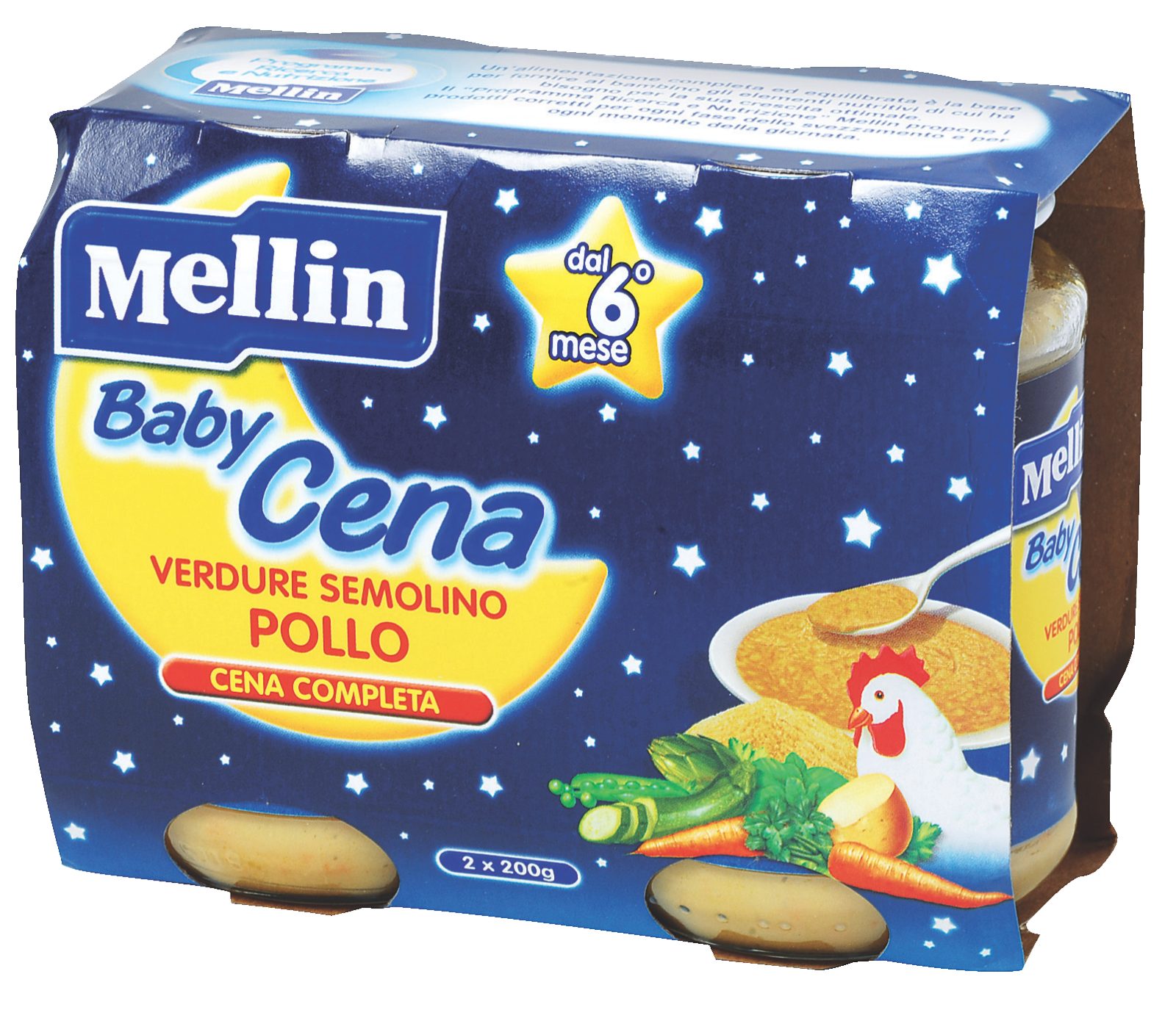 Pappa Completa Verdure, Semolino e Pollo