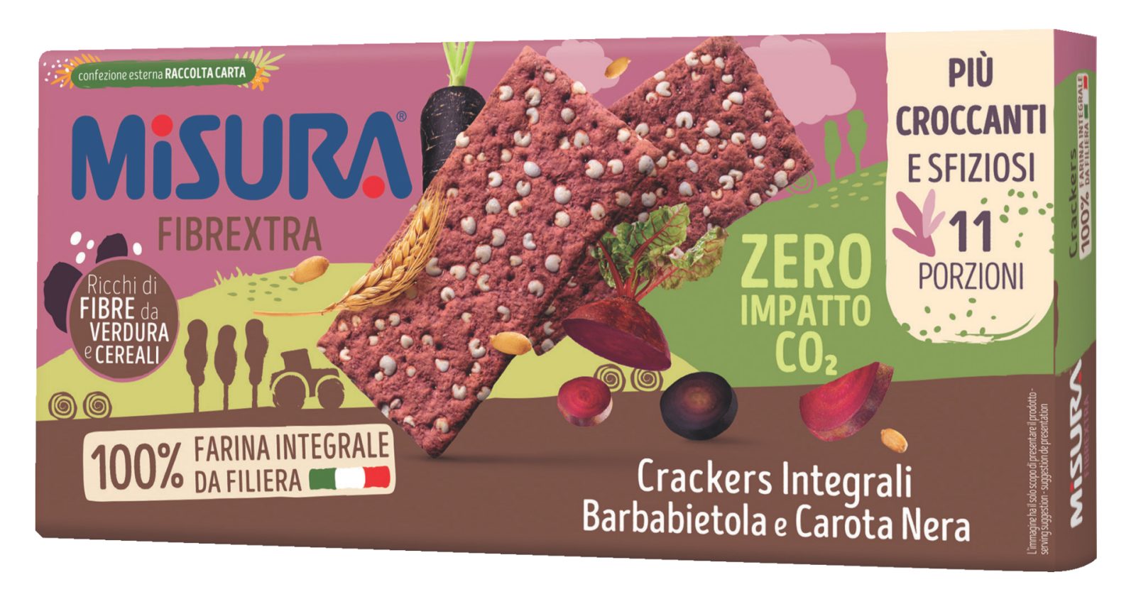 Vollkorncrackers mit Rohnen