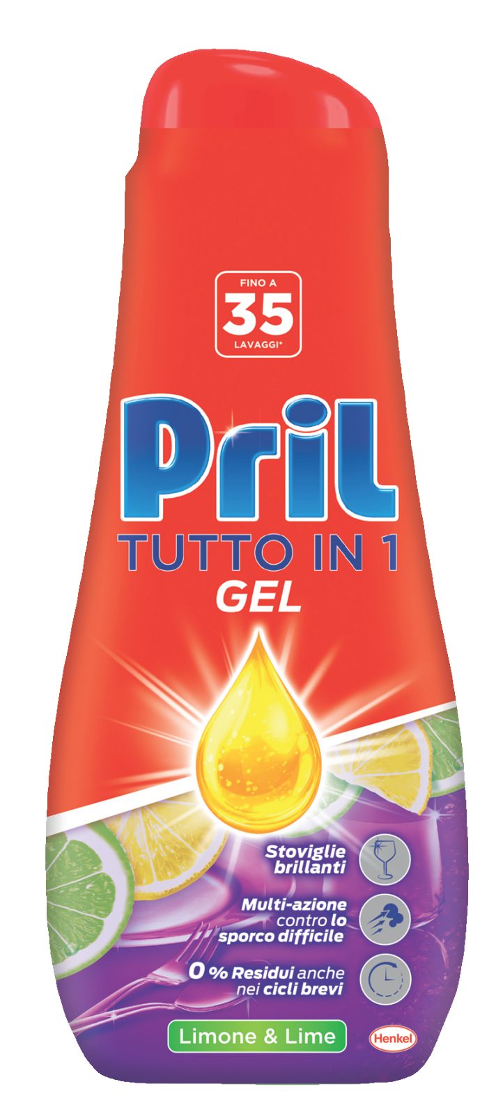 Detersivo lavastoviglie Tutto in 1 Gel Limone