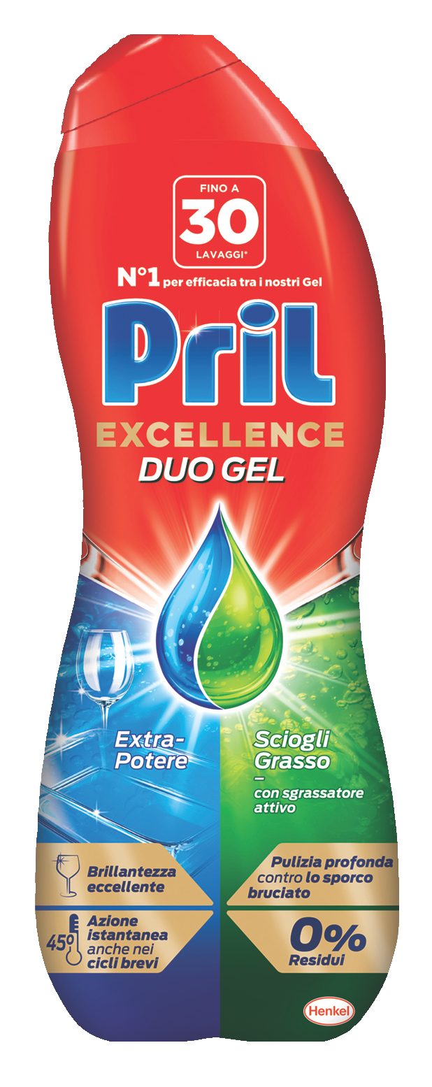Detersivo 
lavastoviglie Duo Gel Gold Sciogli Grasso 30 lavaggi