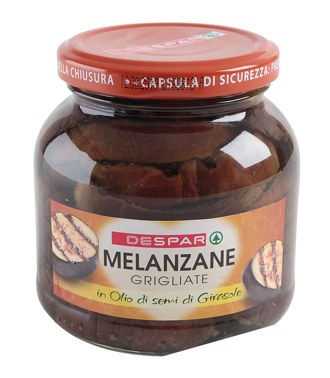 Melanzane grigliate in olio di semi di girasole