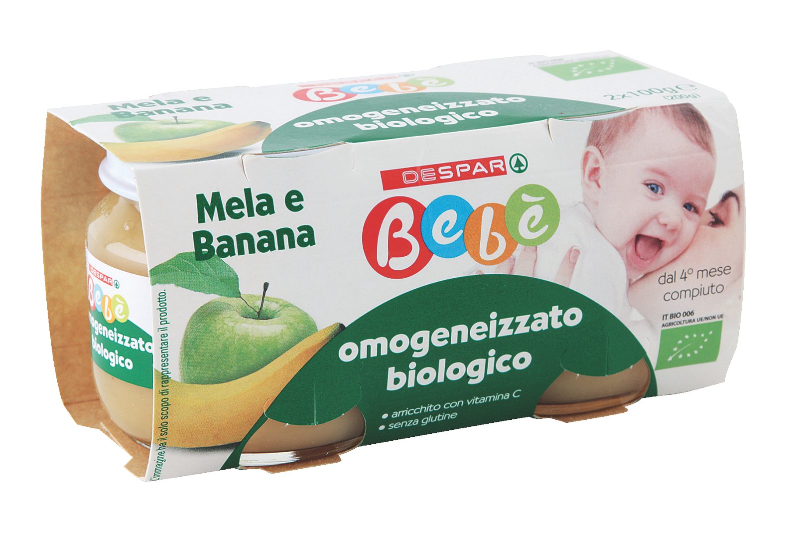 Omogeneizzato alla Mela e Banana Biologico