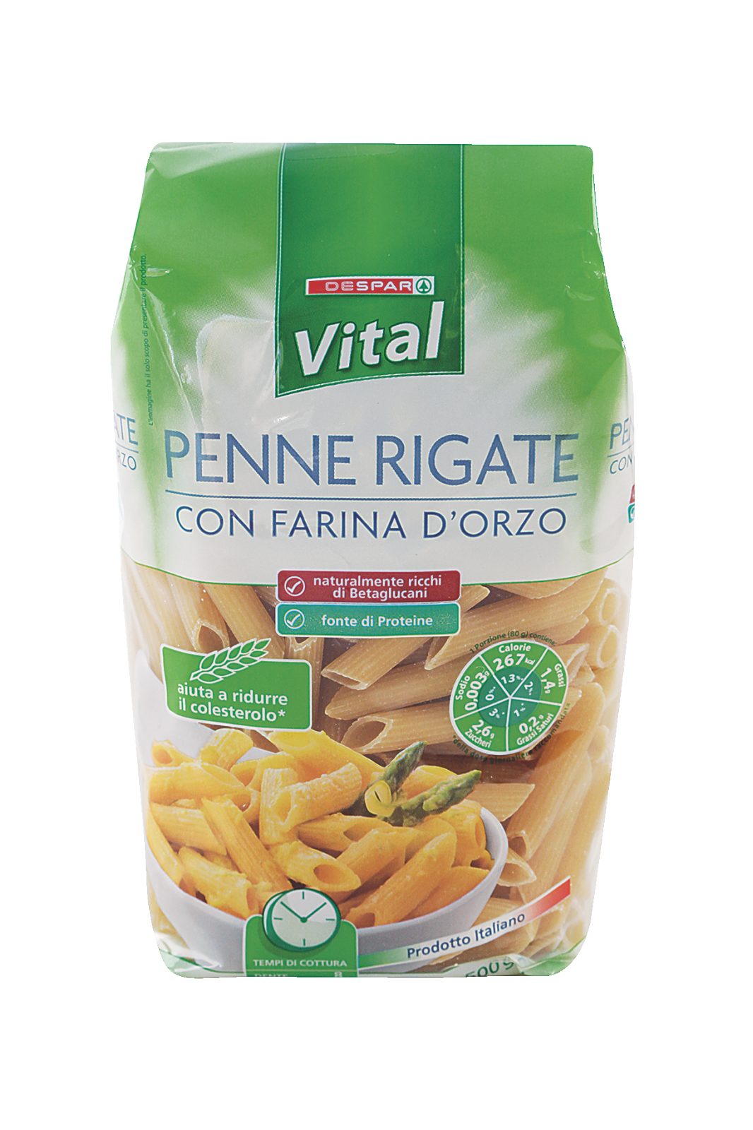 Nudeln Penne Rigate mit Gerstenmehl