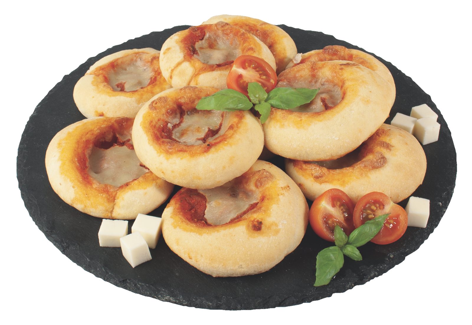 Pizzette pomodoro 
e mozzarella