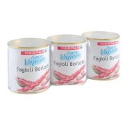 Borlotti-Bohnen, dampfgegart