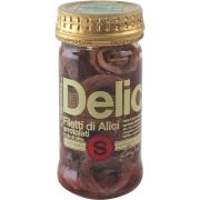 Filetti di alici arrotolati in olio di oliva