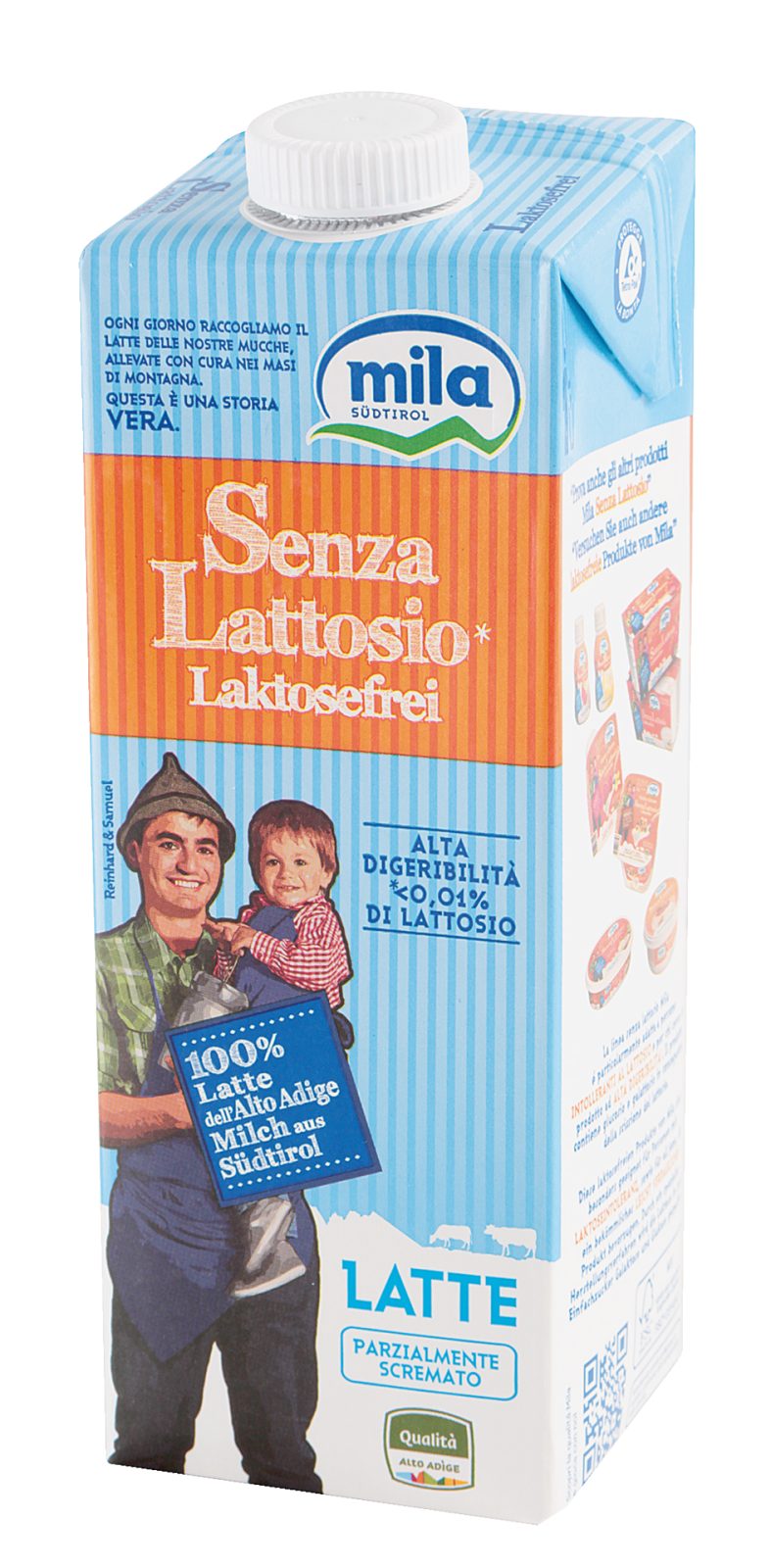 Latte UHT Parzialmente Scremato Senza Lattosio 