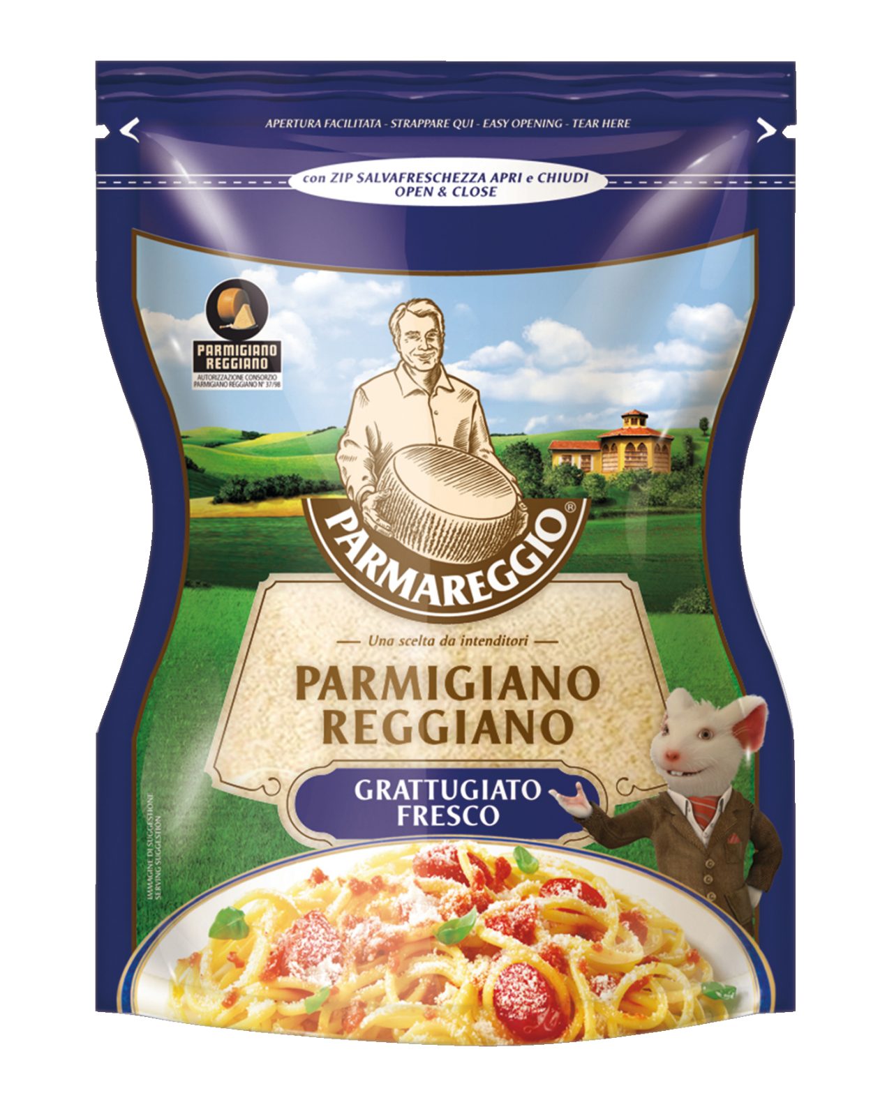 Formaggio Parmigiano Reggiano D.O.P. Grattugiato 