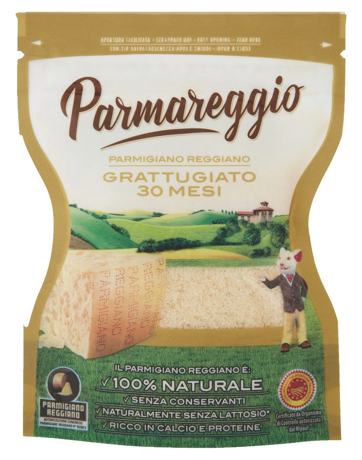 Geriebener Parmesankäse Parmigiano Reggiano