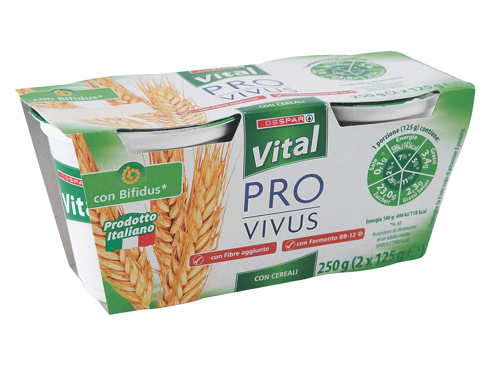 Naturjoghurt Pro Vivus mit Cerealien