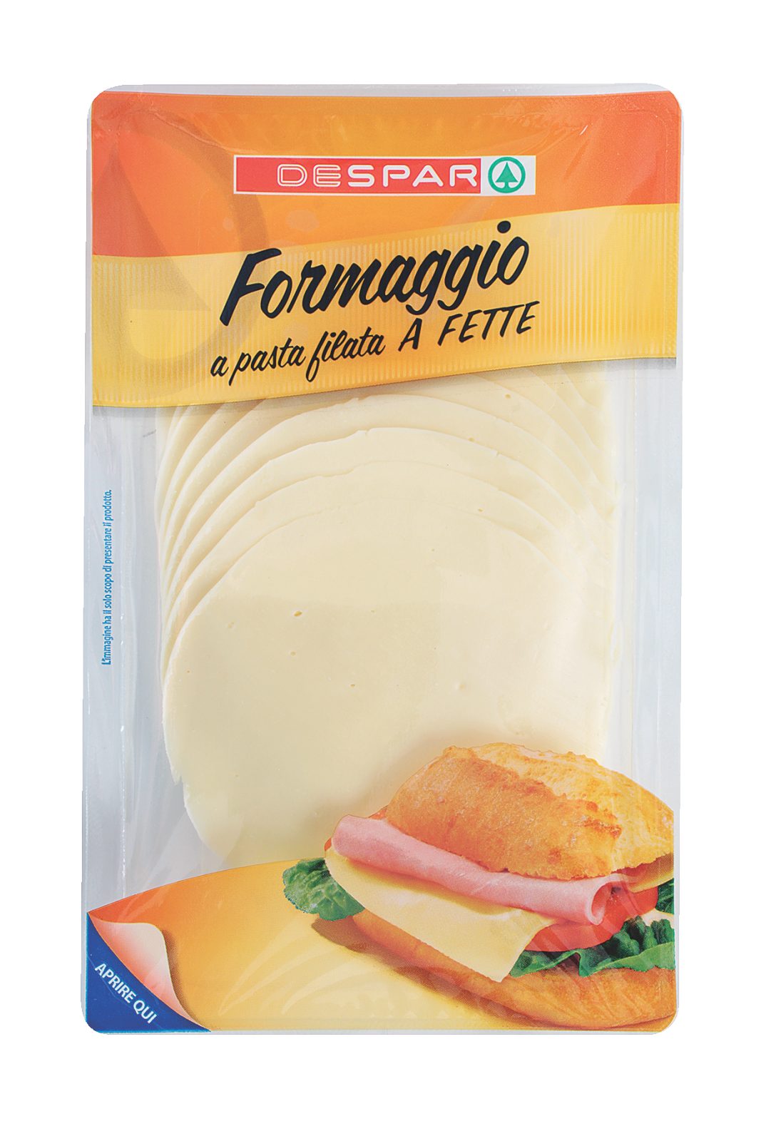 Fette di formaggio a pasta filata
