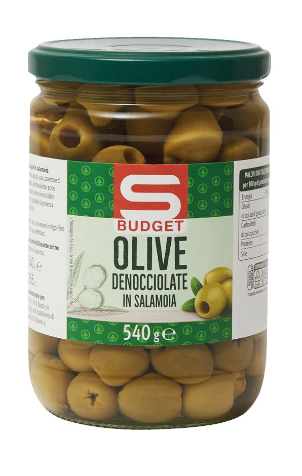 Olive verdi denocciolate in salamoia
