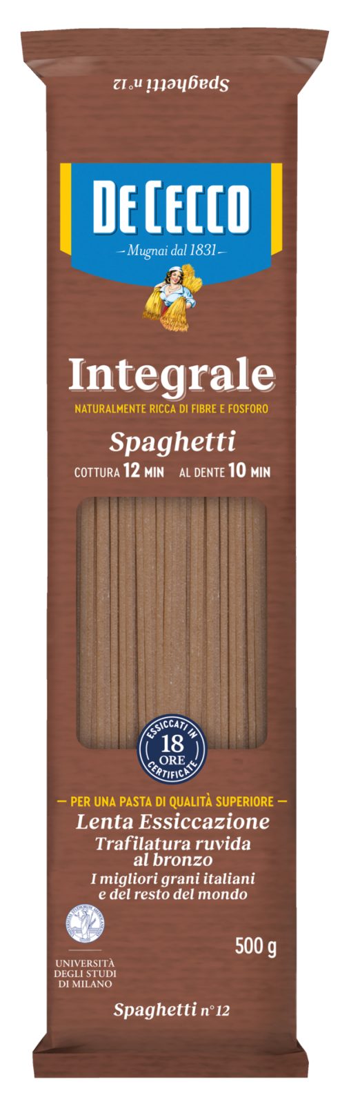 Pasta integrale Lenta Lavorazione Spaghetti n° 12