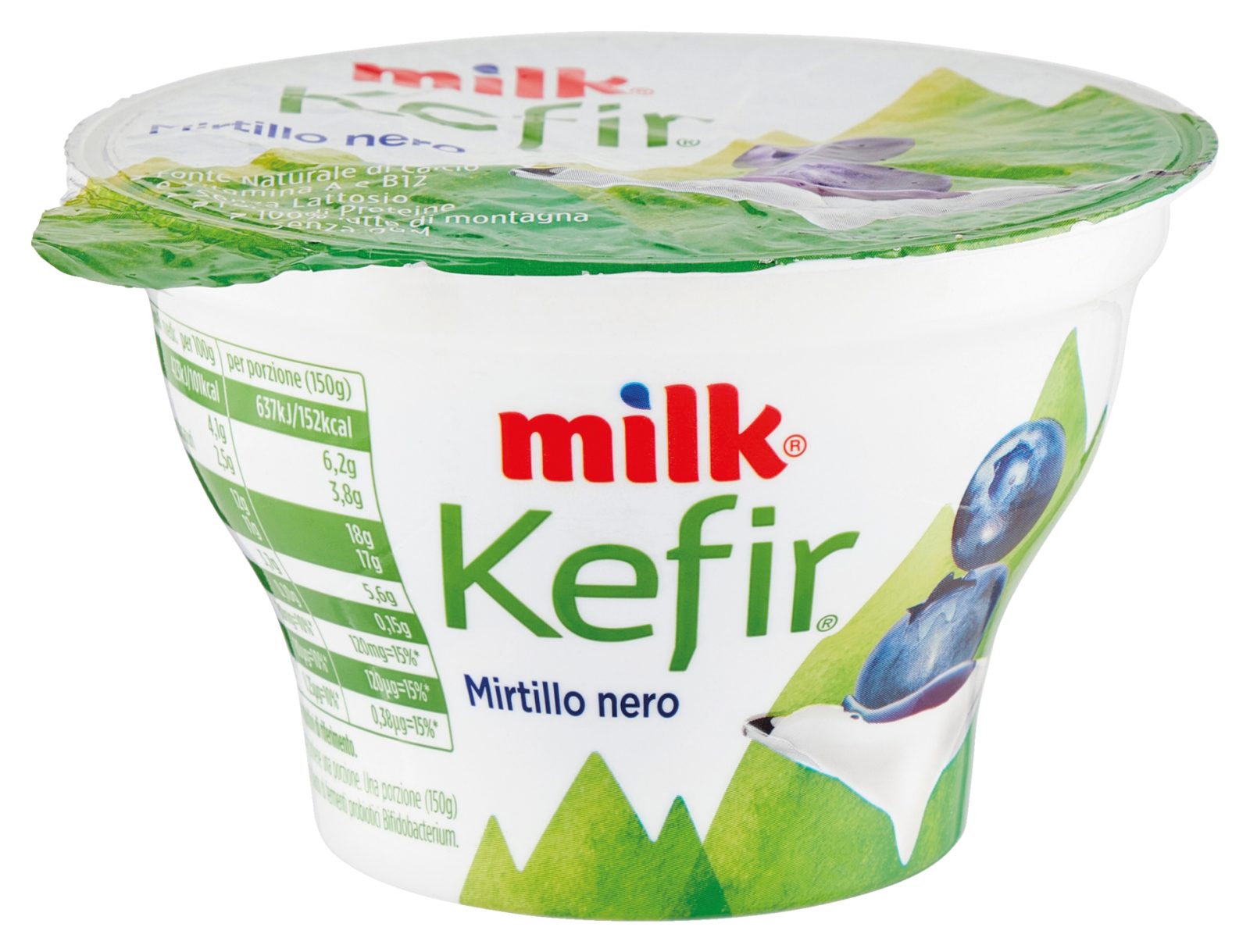 Yogurt Kefir Cremoso Mirtillo Nero