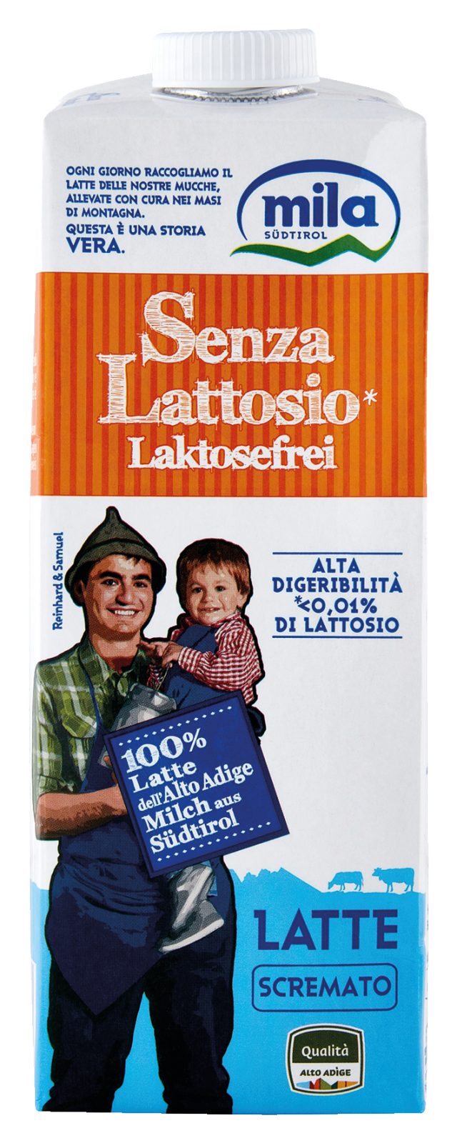 Latte UHT Scremato Senza Lattosio