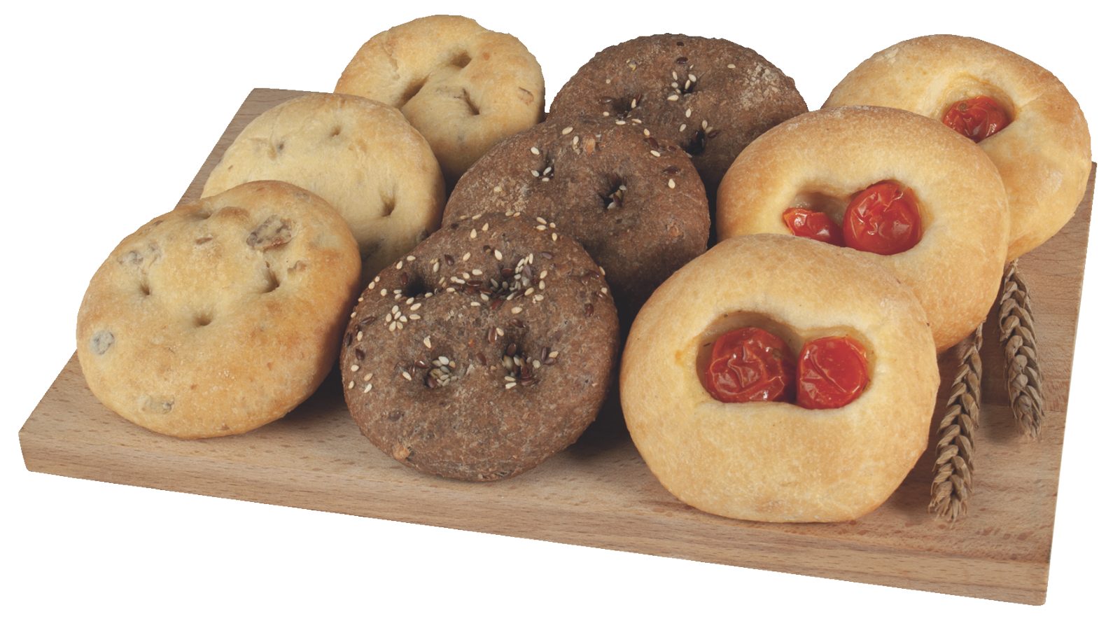 Focaccine con pomodorini