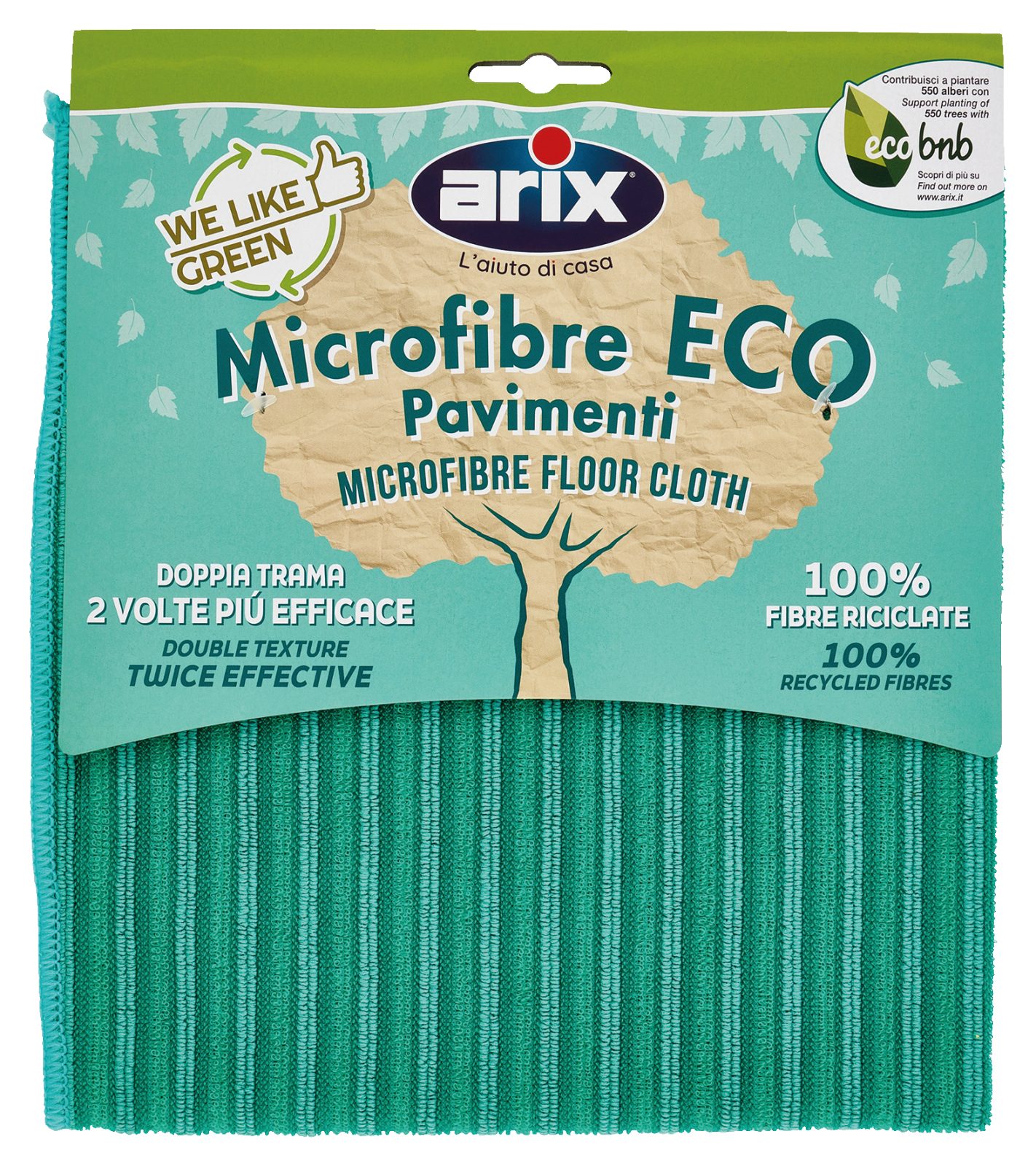 Panno pavimenti in microfibra 100% riciclata