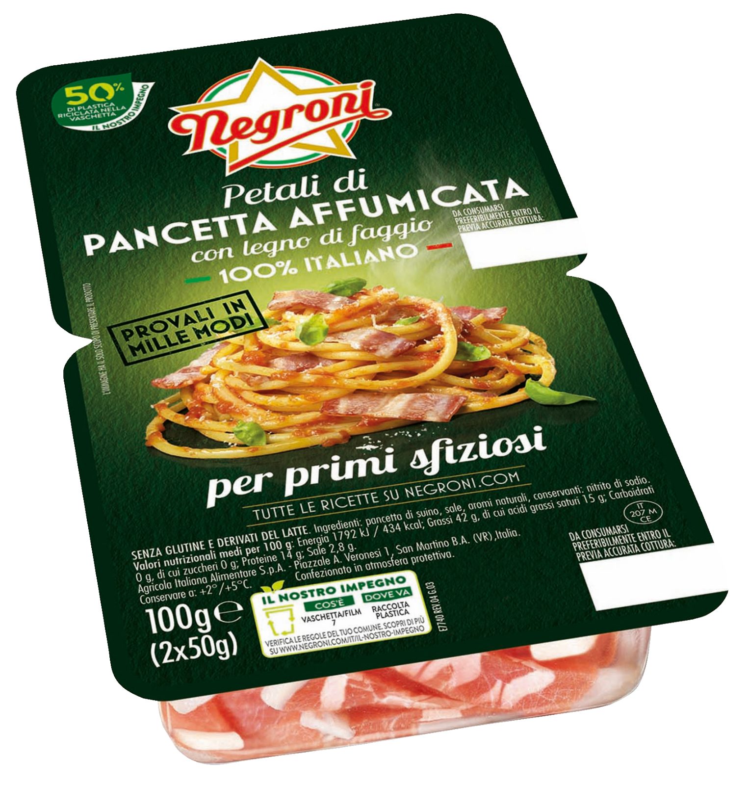Petali di pancetta affumicata