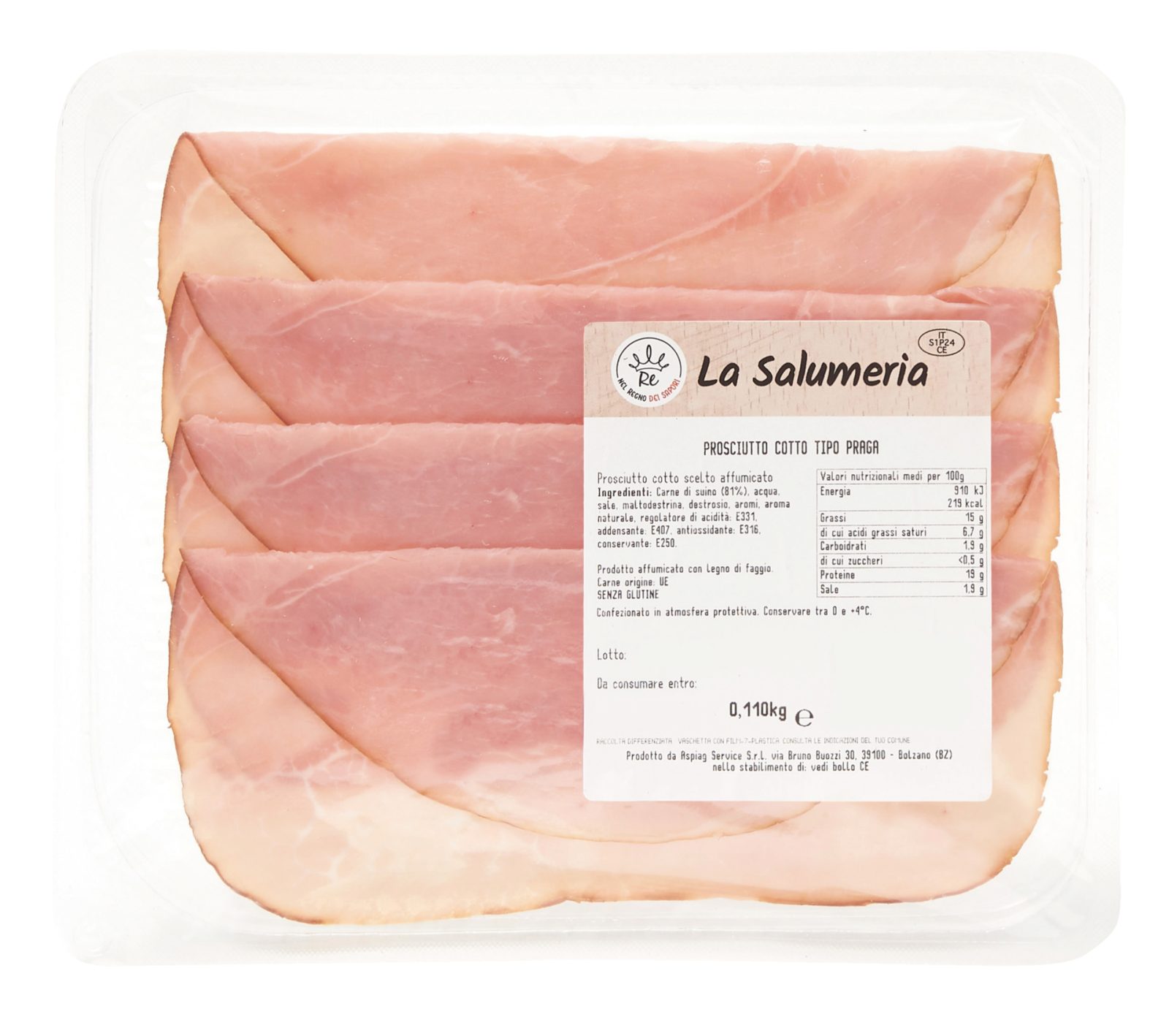 Prosciutto cotto Praga