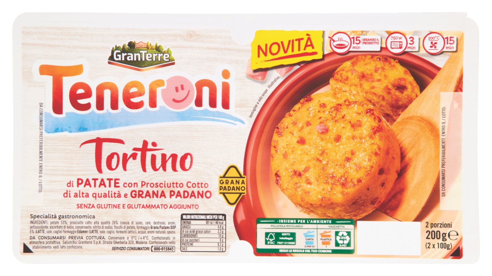 Tortino prosciutto cotto Teneroni