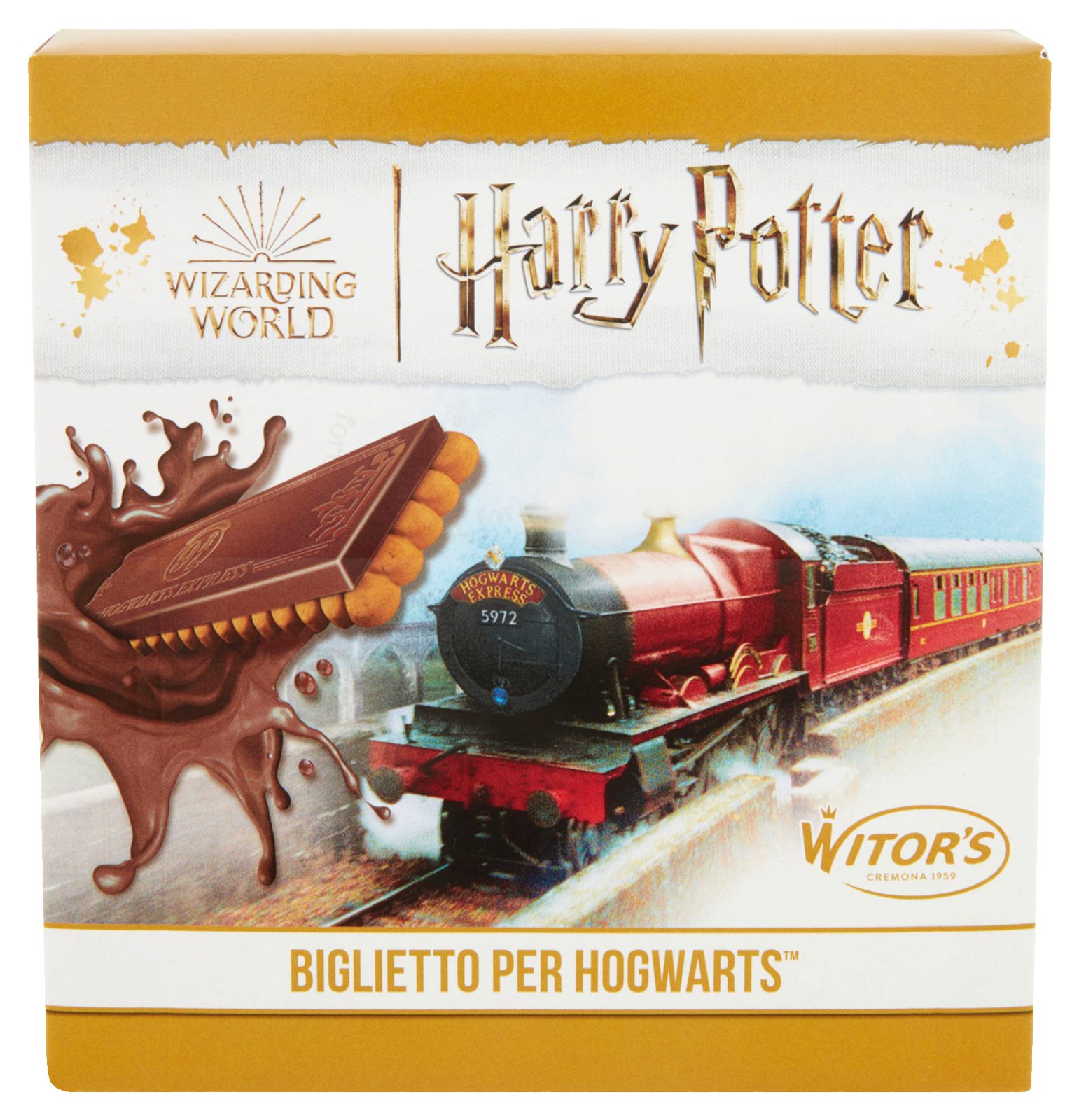Snack biscotto Harry Potter con tavoletta di cioccolato al latte