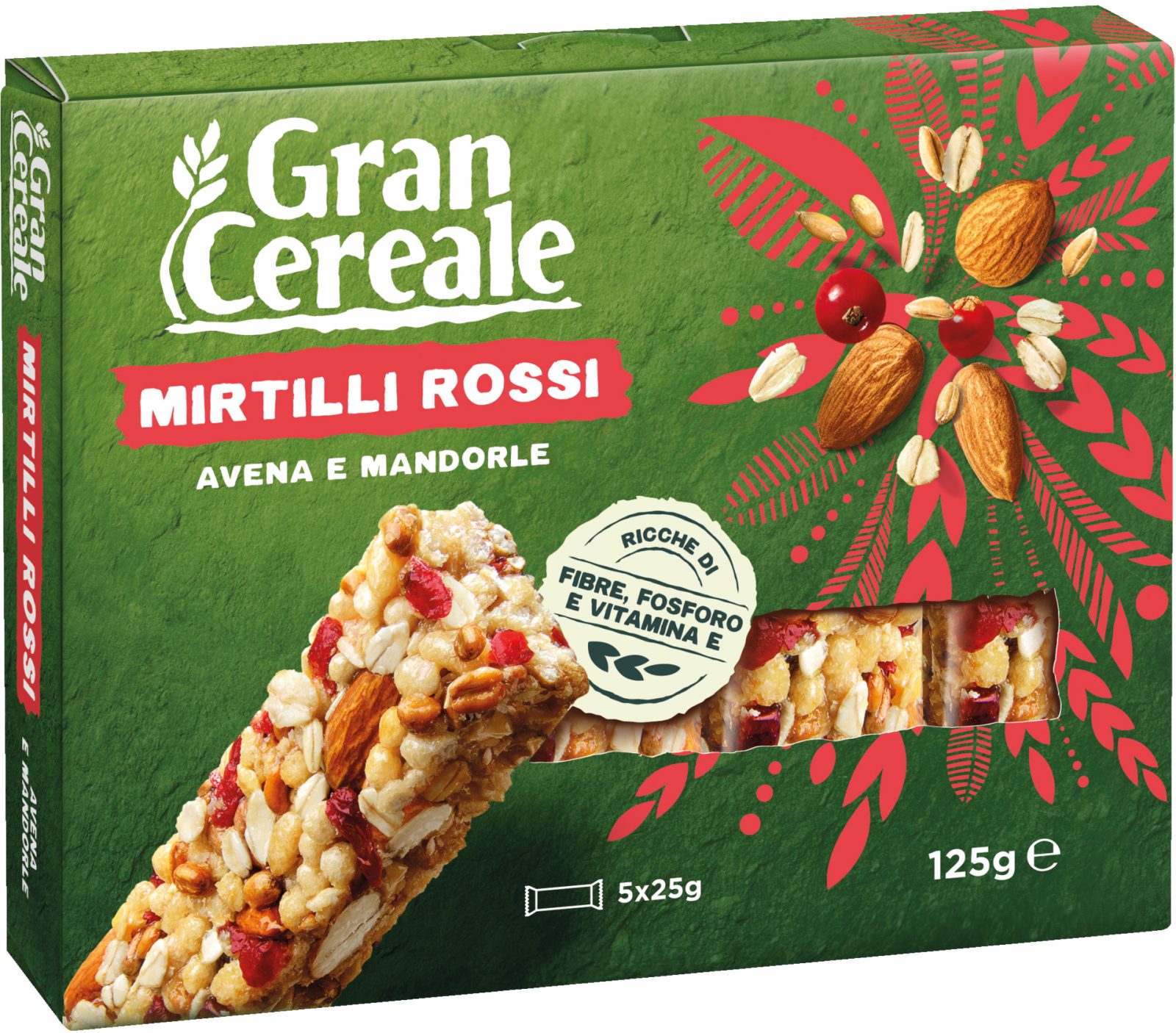 Barrette cereali mirtilli rossi