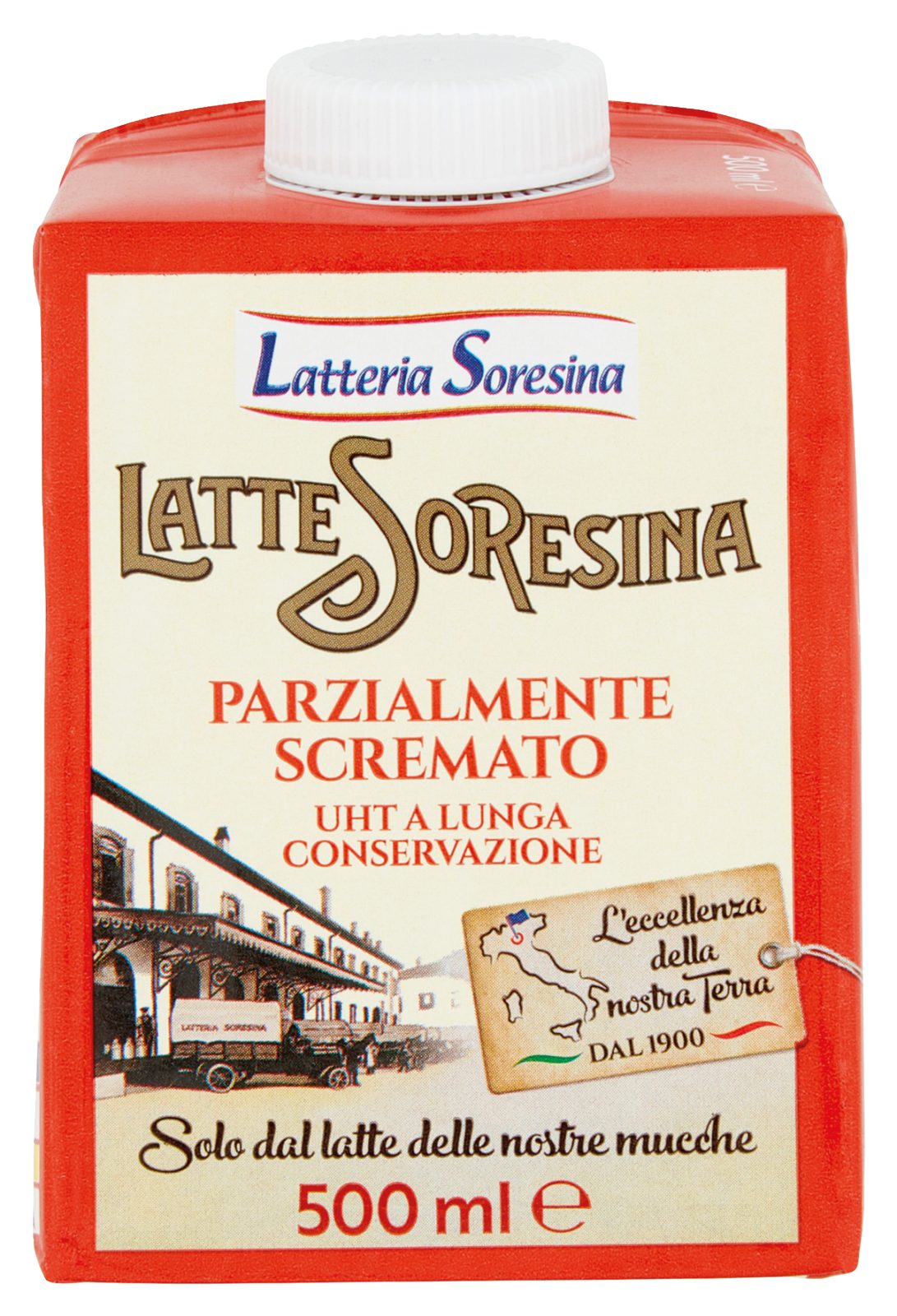 Latte Soresina Parzialmente Scremato UHT a Lunga Conservazione