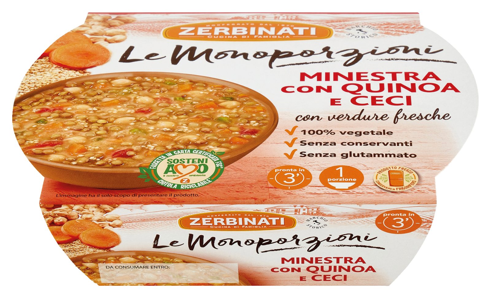 Minestra di quinoa e ceci