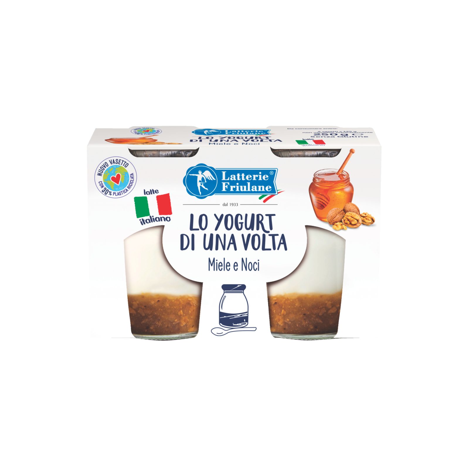 2 Yogurt di una volta miele noci 
