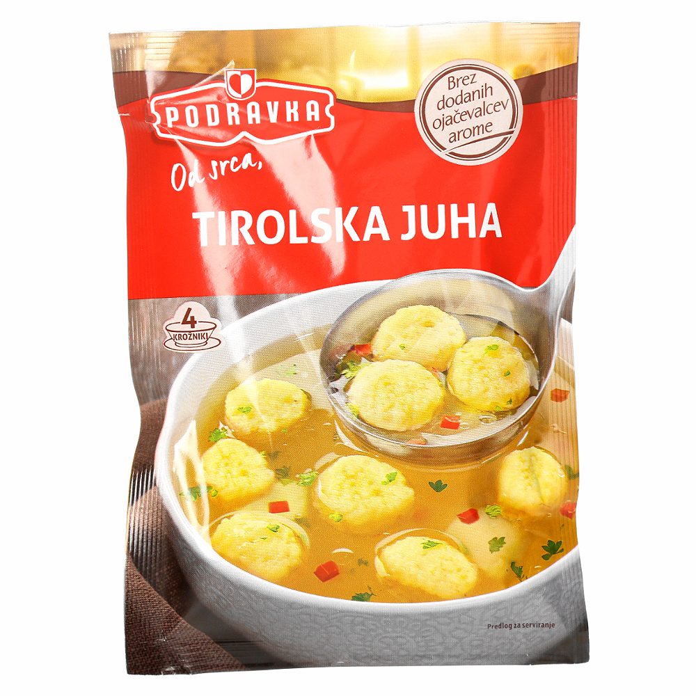 tirolska juha z zdrobovimi kroglicami