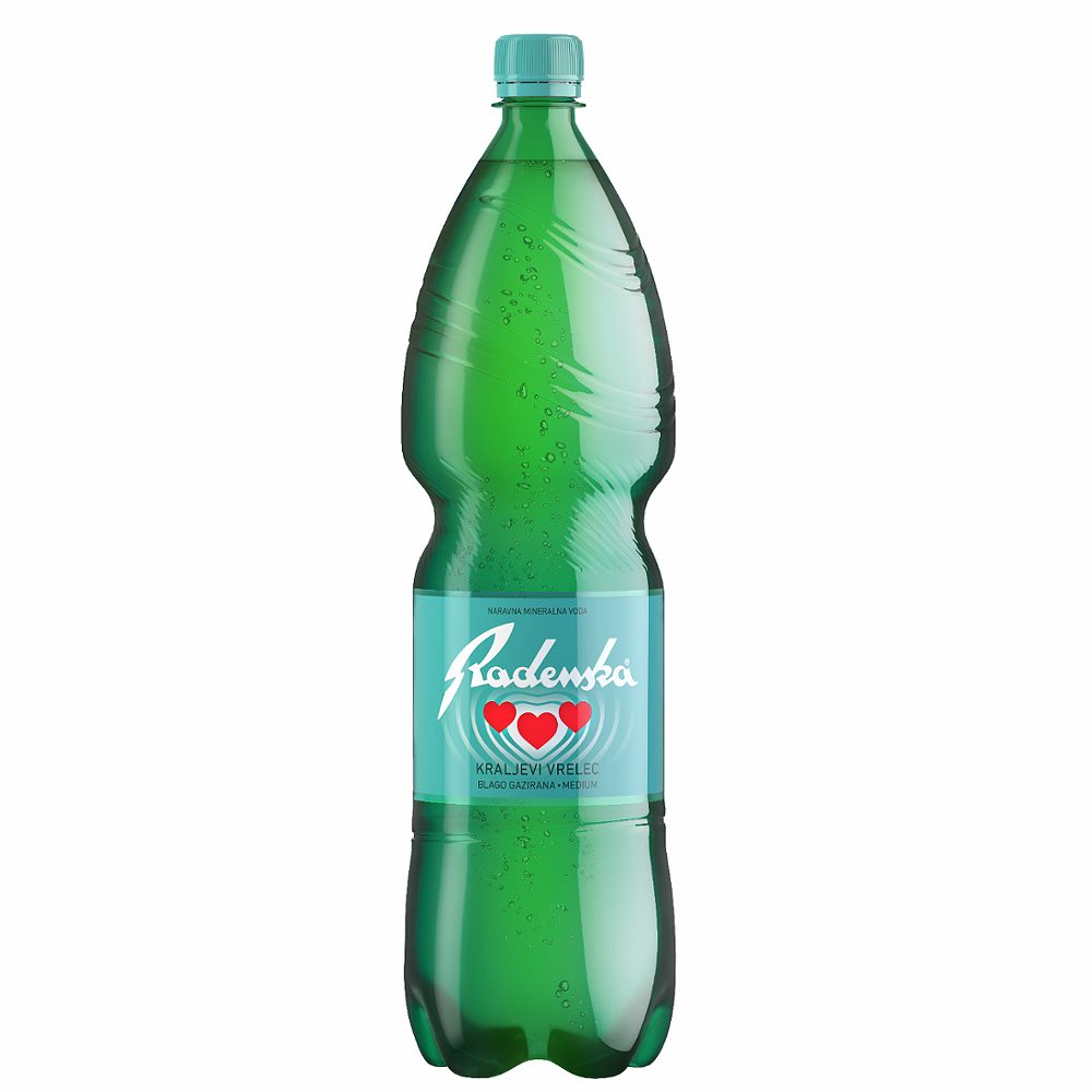 blago gazirana naravna mineralna voda medium, radenska kraljevi vrelec, 1,5l